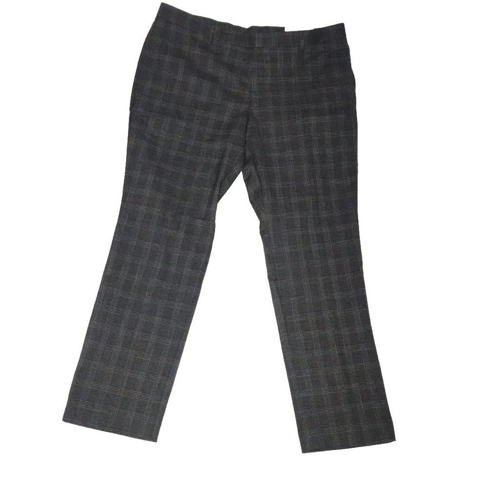New Tommy Hilfiger Tate Modern Fit Gray Plaid Modern Fit Men's Pants NWT 40X30